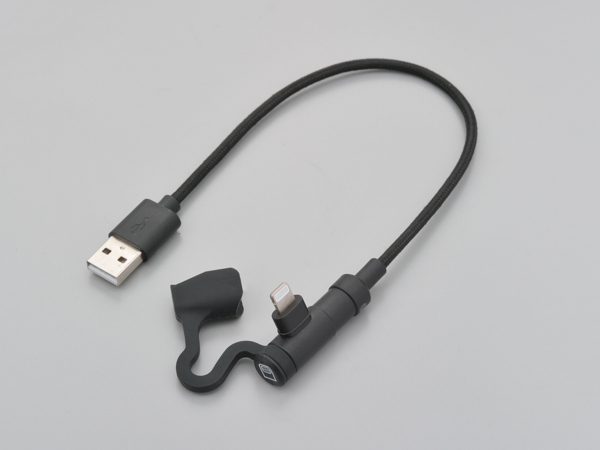 バイク用USB充電ケーブル Type-A to Lightning L型  バイク用USB充電ケーブル  USB電源  商品を探す  デイトナ