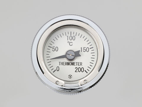ディップスティック油温計 SR400/500用 クロームメッキ/ホワイトパネル 