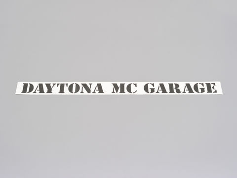 MCガレージロゴデカール/マットブラック