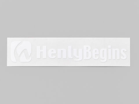 HenlyBegins カットステッカー 抜き文字 ホワイト