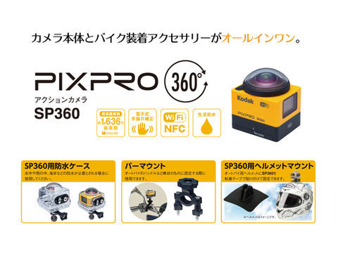 Kodak PIXPRO アクションカメラ SP360