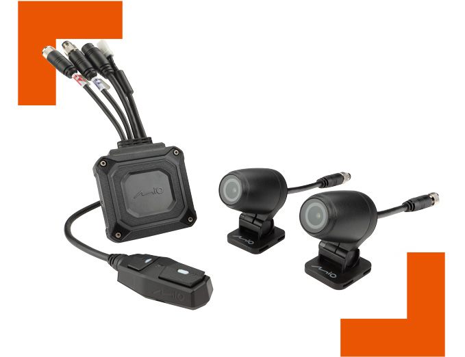 入荷待ち DAYTONA デイトナ バイク用 ドライブレコーダー 前後2カメラ 200万画素 フルHD 防水 防塵 LED信号 Gセンサー GPS MiVue M760D 17100 - 5
