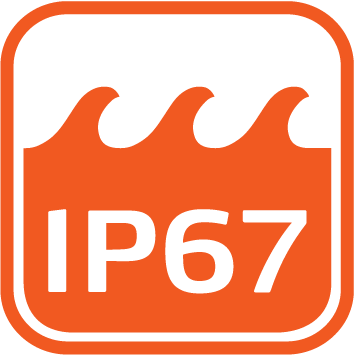 IP67防塵・防水設計